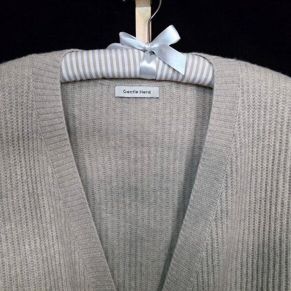 Gentle Herd 100% Cashmere Cardigan Sweater S - Picture 2 of 8
